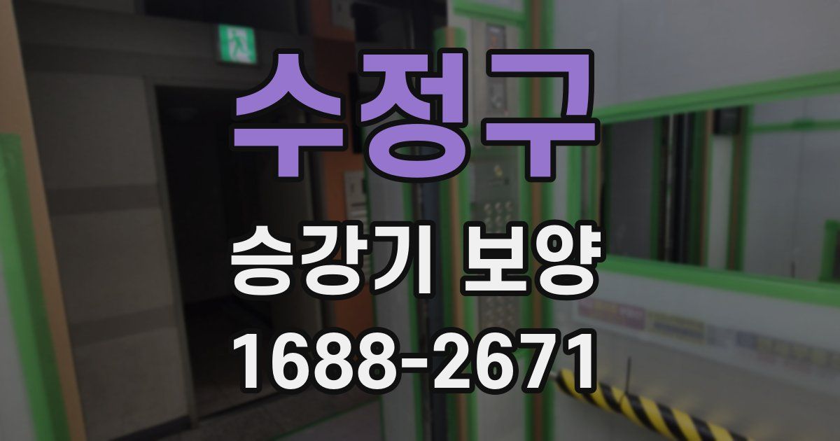 수정구 승강기 보양