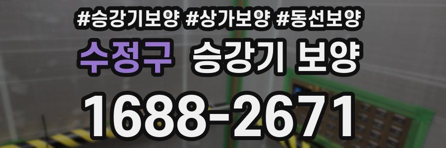수정구 승강기 보양