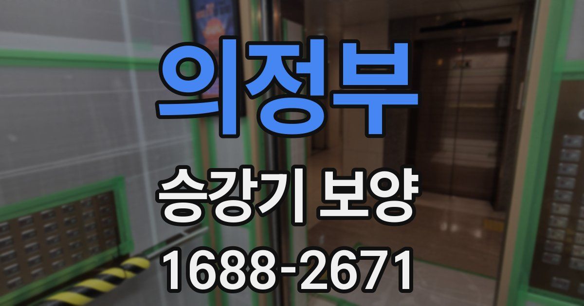 의정부 승강기 보양