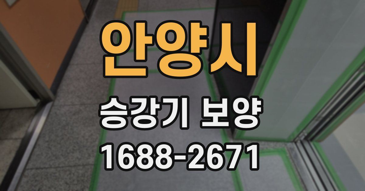 안양시 승강기 보양