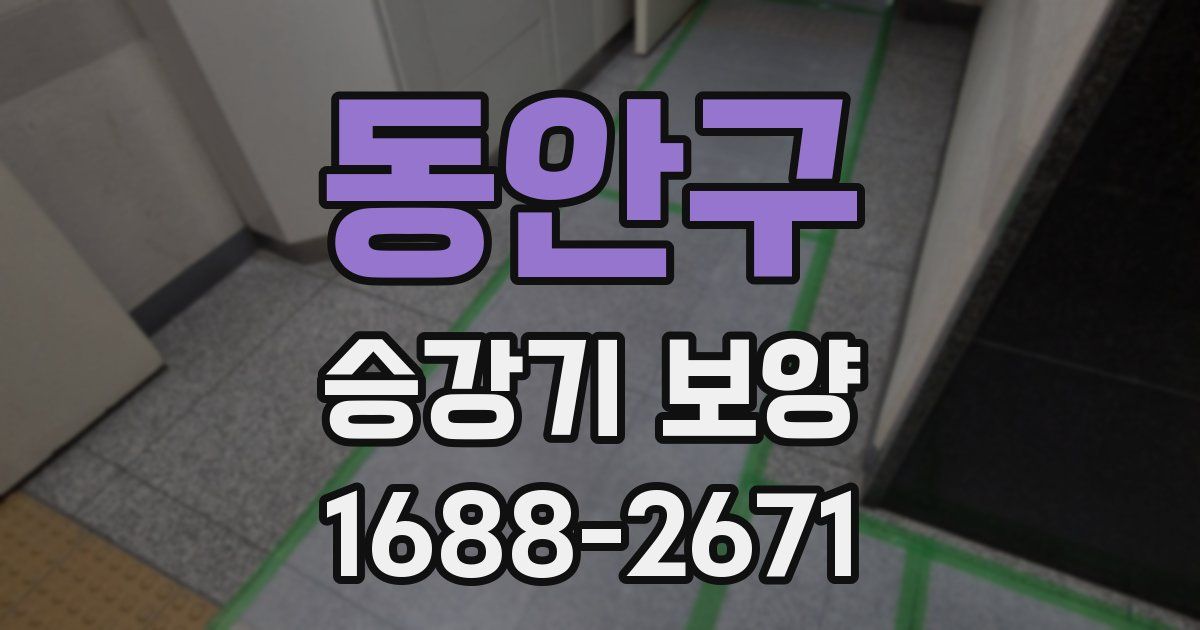 동안구 승강기 보양