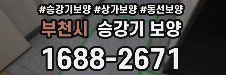 부천시 승강기 보양