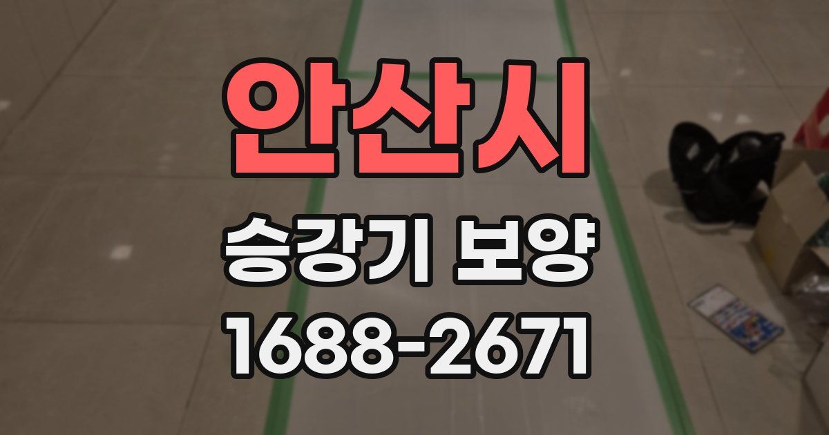 안산시 승강기 보양