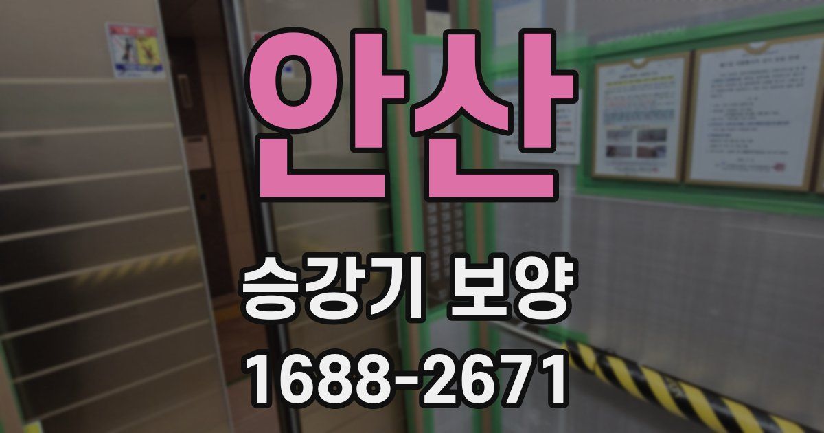 안산 승강기 보양