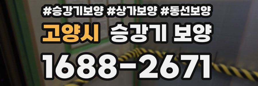고양시 승강기 보양