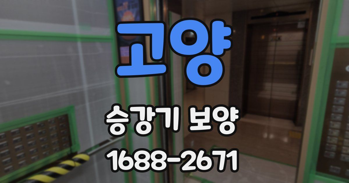 고양 승강기 보양