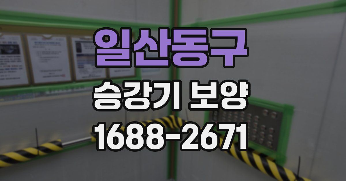 일산동구 승강기 보양