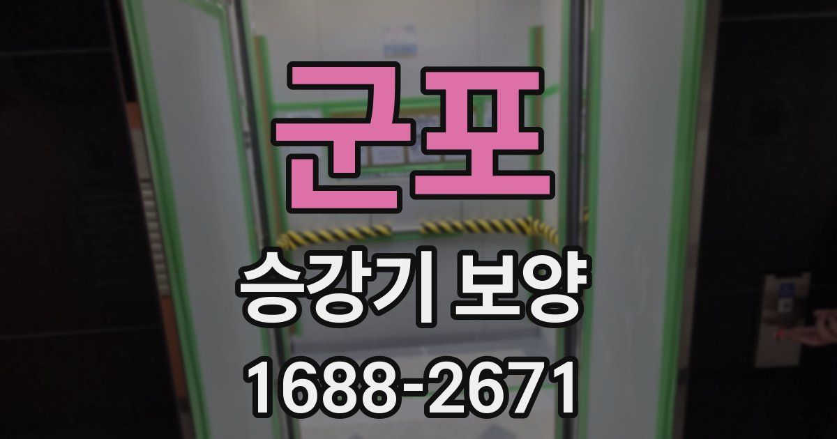 군포 승강기 보양