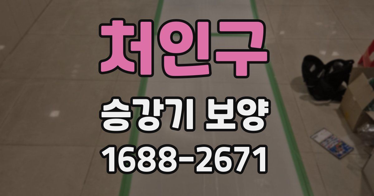 처인구 승강기 보양