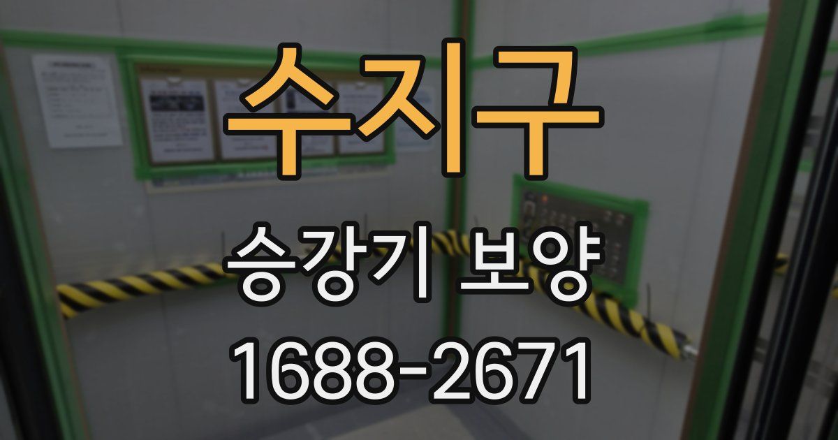 수지구 승강기 보양