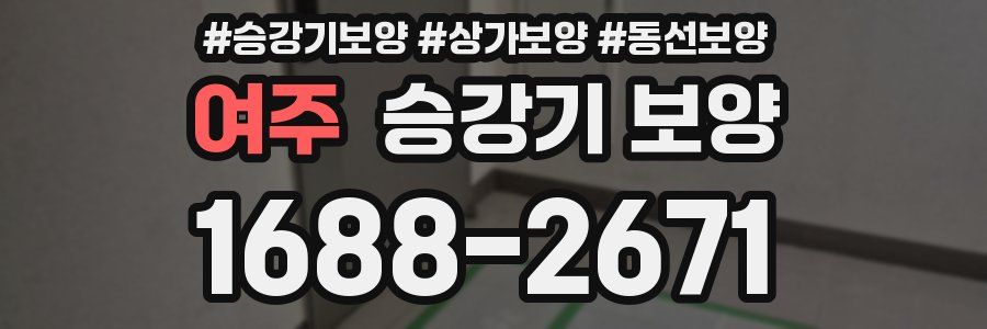 여주 승강기 보양