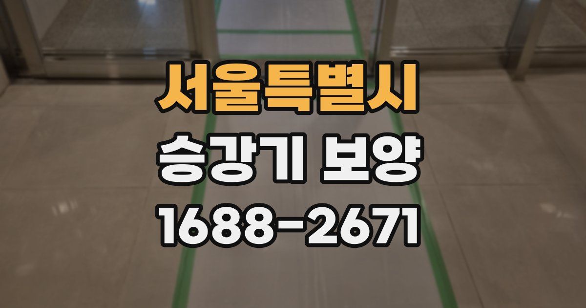 서울특별시 승강기 보양