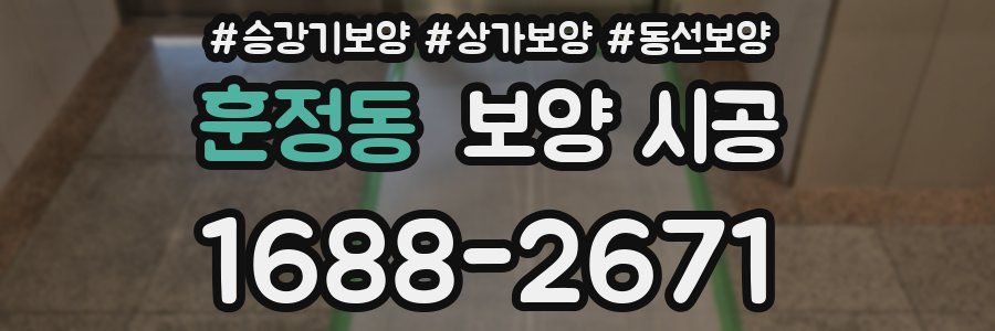 훈정동 보양 시공
