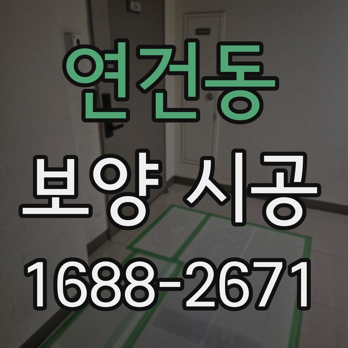 연건동 보양 시공