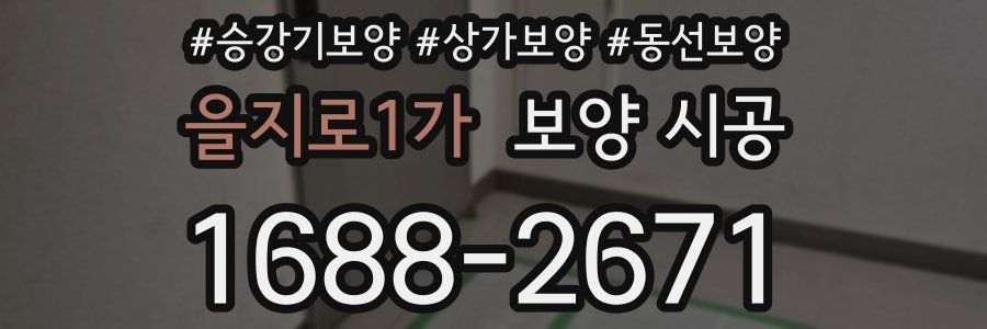 을지로1가 보양 시공