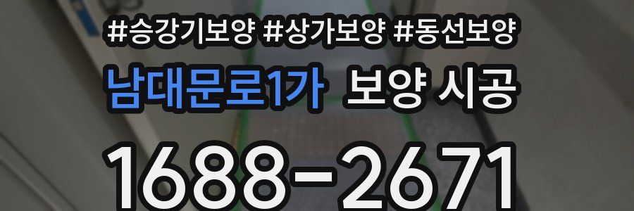 남대문로1가 보양 시공