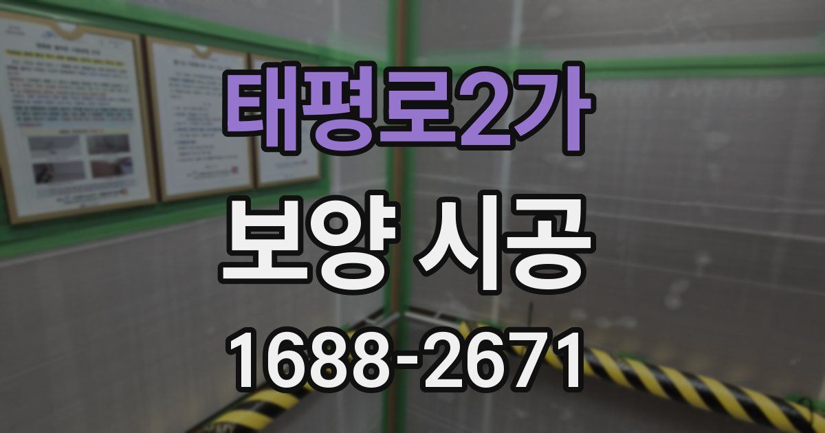 태평로2가 보양 시공