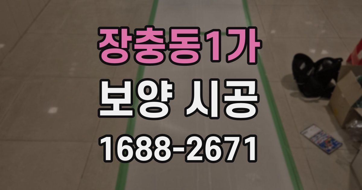 장충동1가 보양 시공