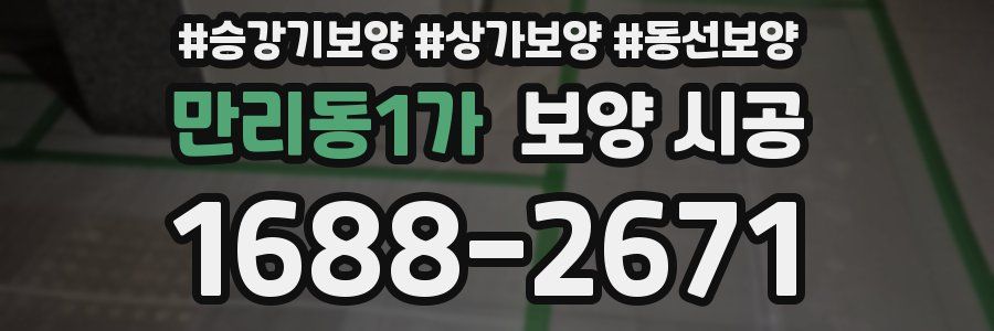 만리동1가 보양 시공