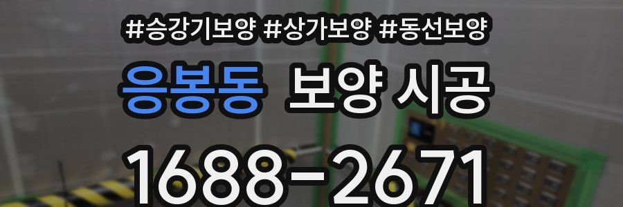 응봉동 보양 시공