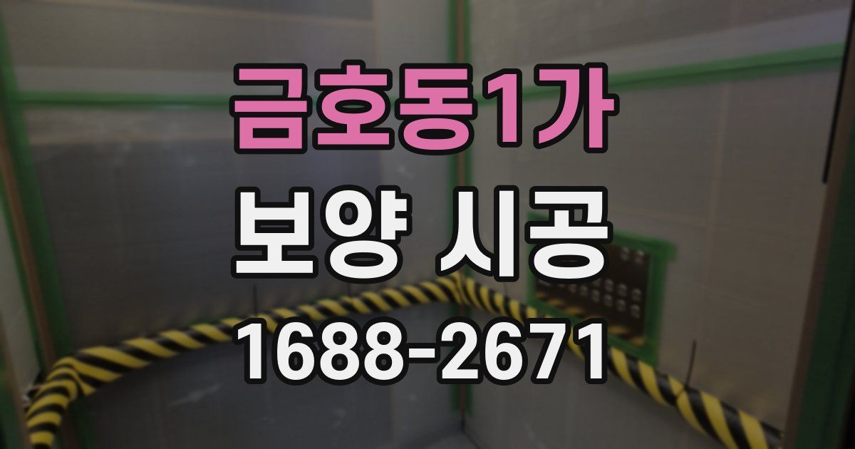 금호동1가 보양 시공