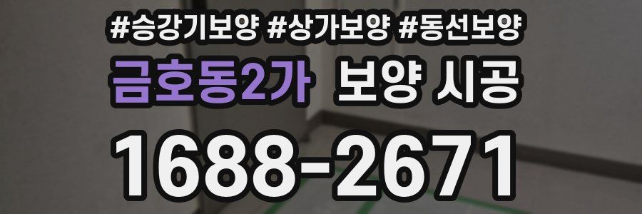 금호동2가 보양 시공
