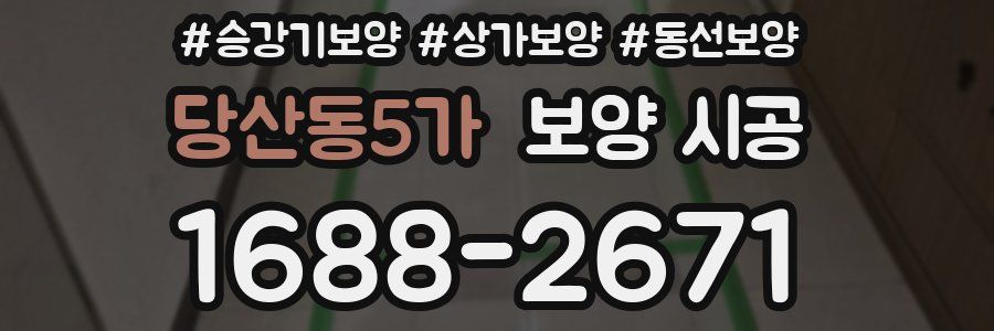당산동5가 보양 시공
