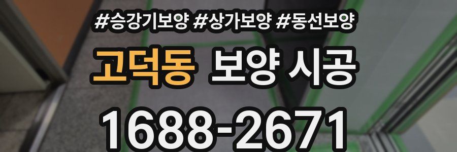 고덕동 보양 시공