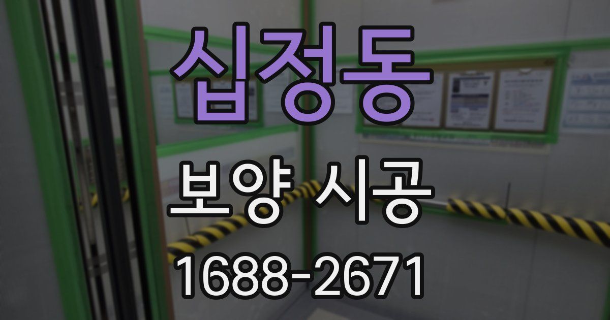 십정동 보양 시공