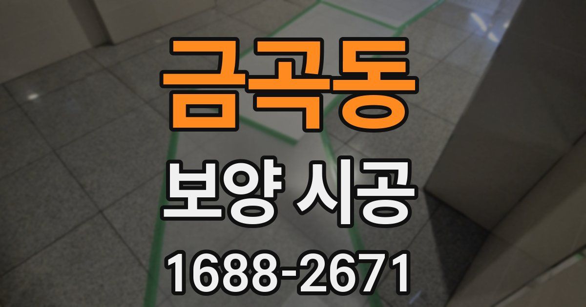 금곡동 보양 시공