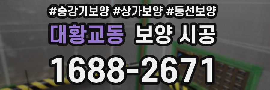 대황교동 보양 시공