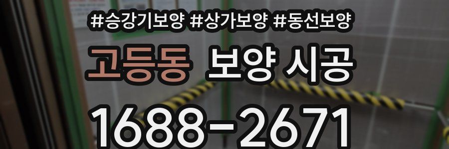고등동 보양 시공
