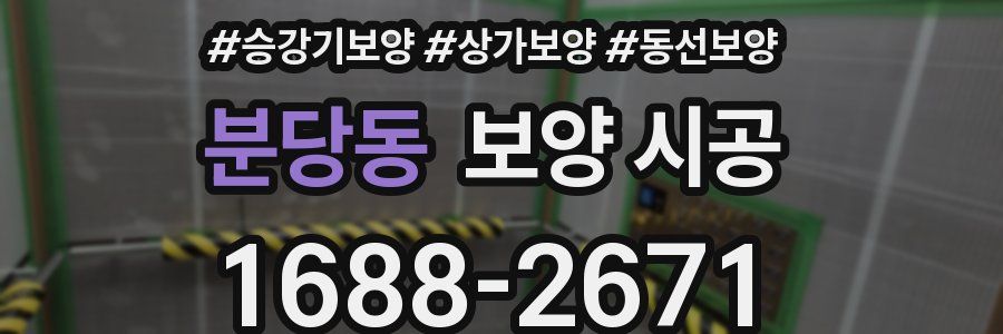 분당동 보양 시공