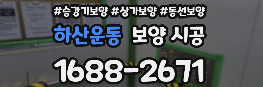 하산운동 보양 시공