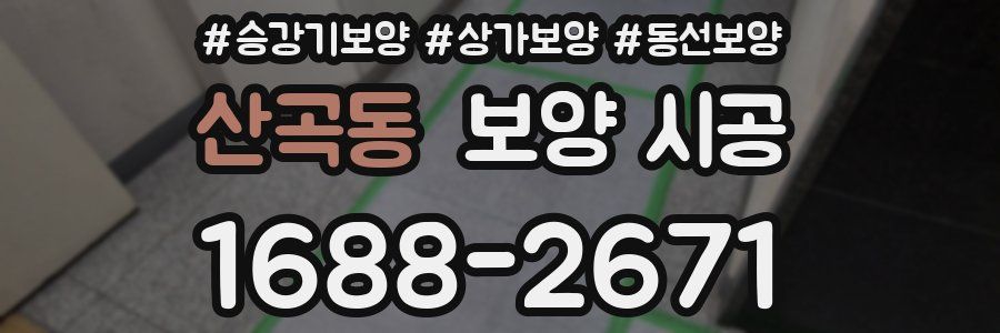 산곡동 보양 시공