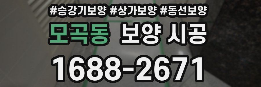 모곡동 보양 시공