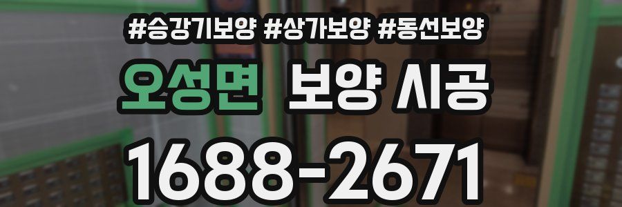 오성면 보양 시공