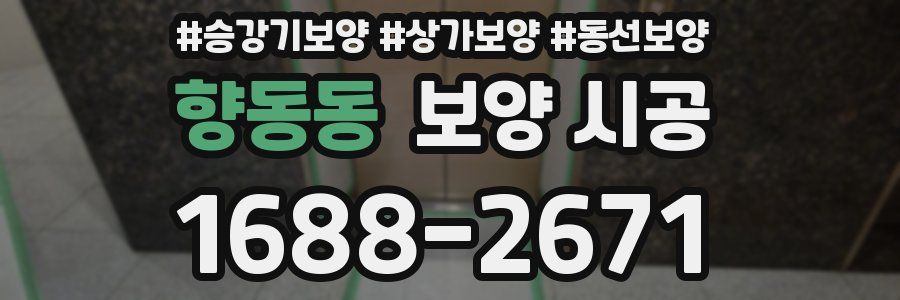 향동동 보양 시공