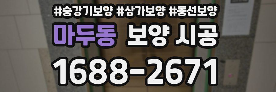마두동 보양 시공