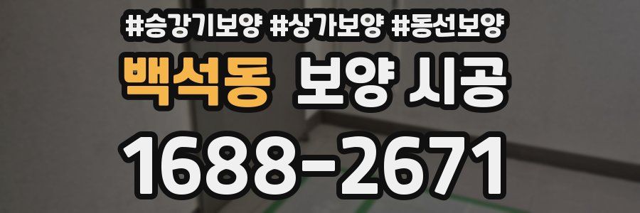 백석동 보양 시공