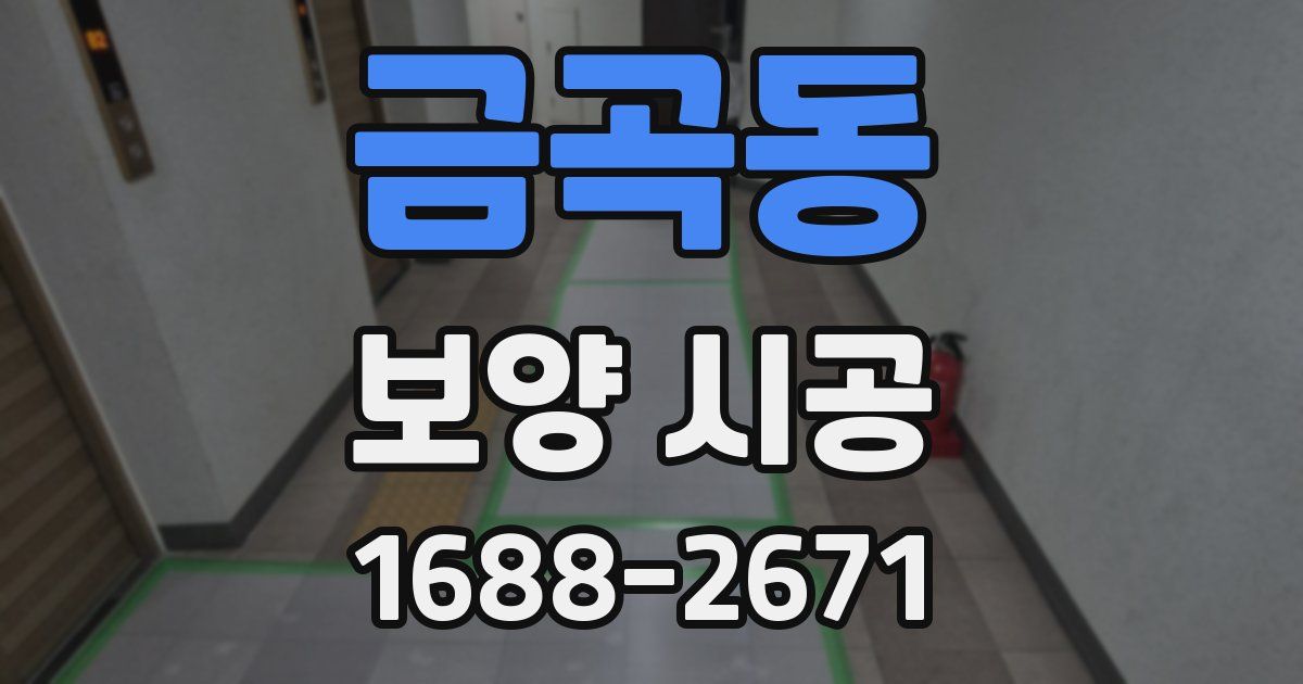 금곡동 보양 시공