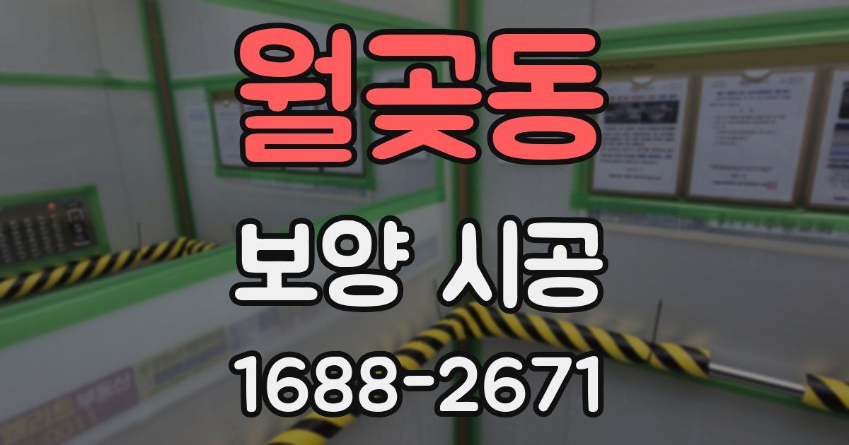 월곶동 보양 시공