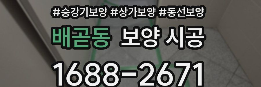 배곧동 보양 시공