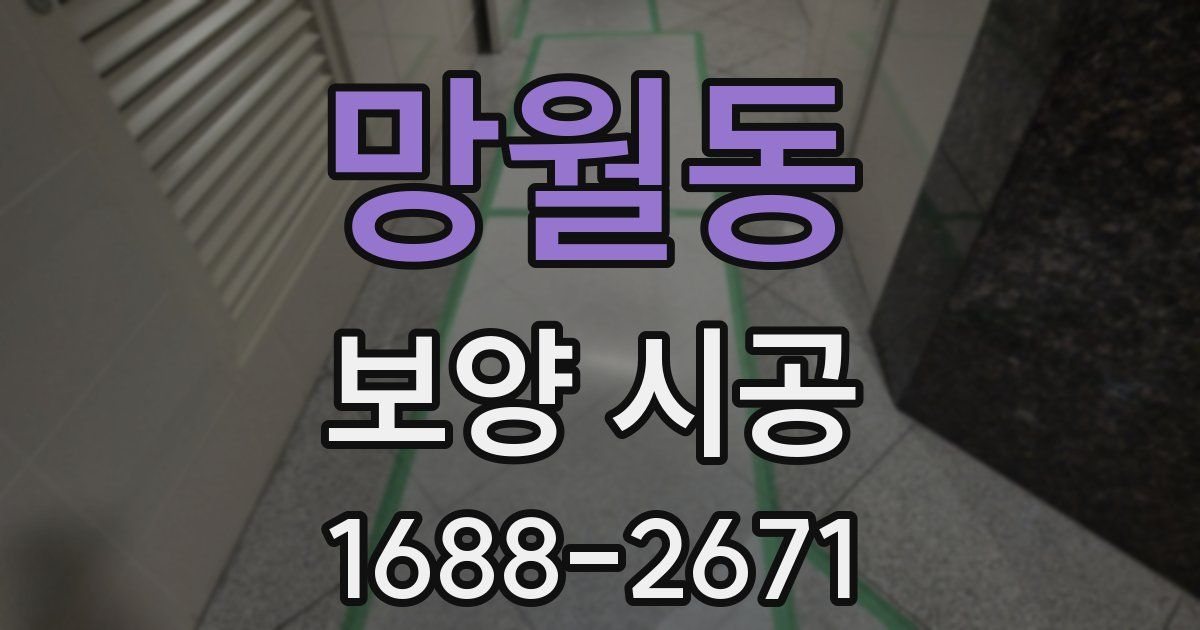 망월동 보양 시공