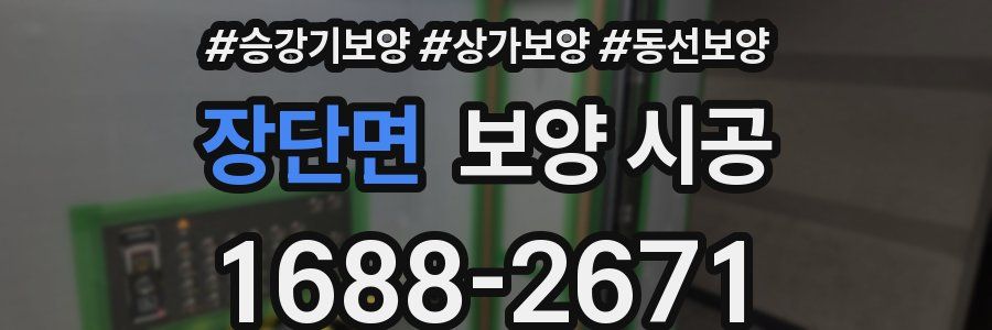 장단면 보양 시공