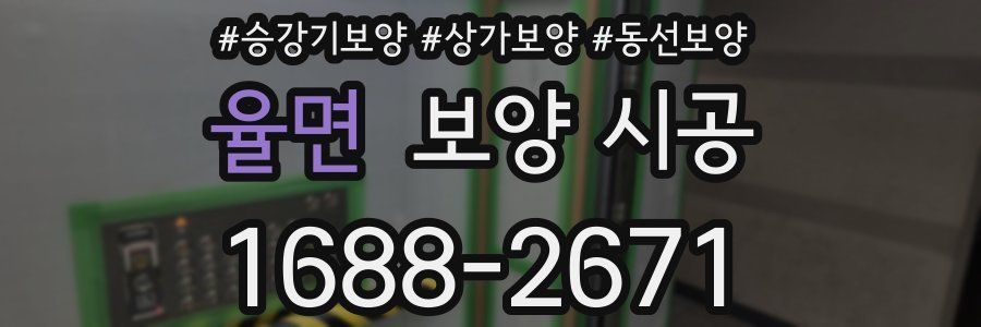 율면 보양 시공