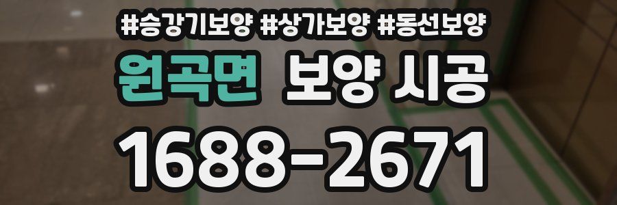원곡면 보양 시공