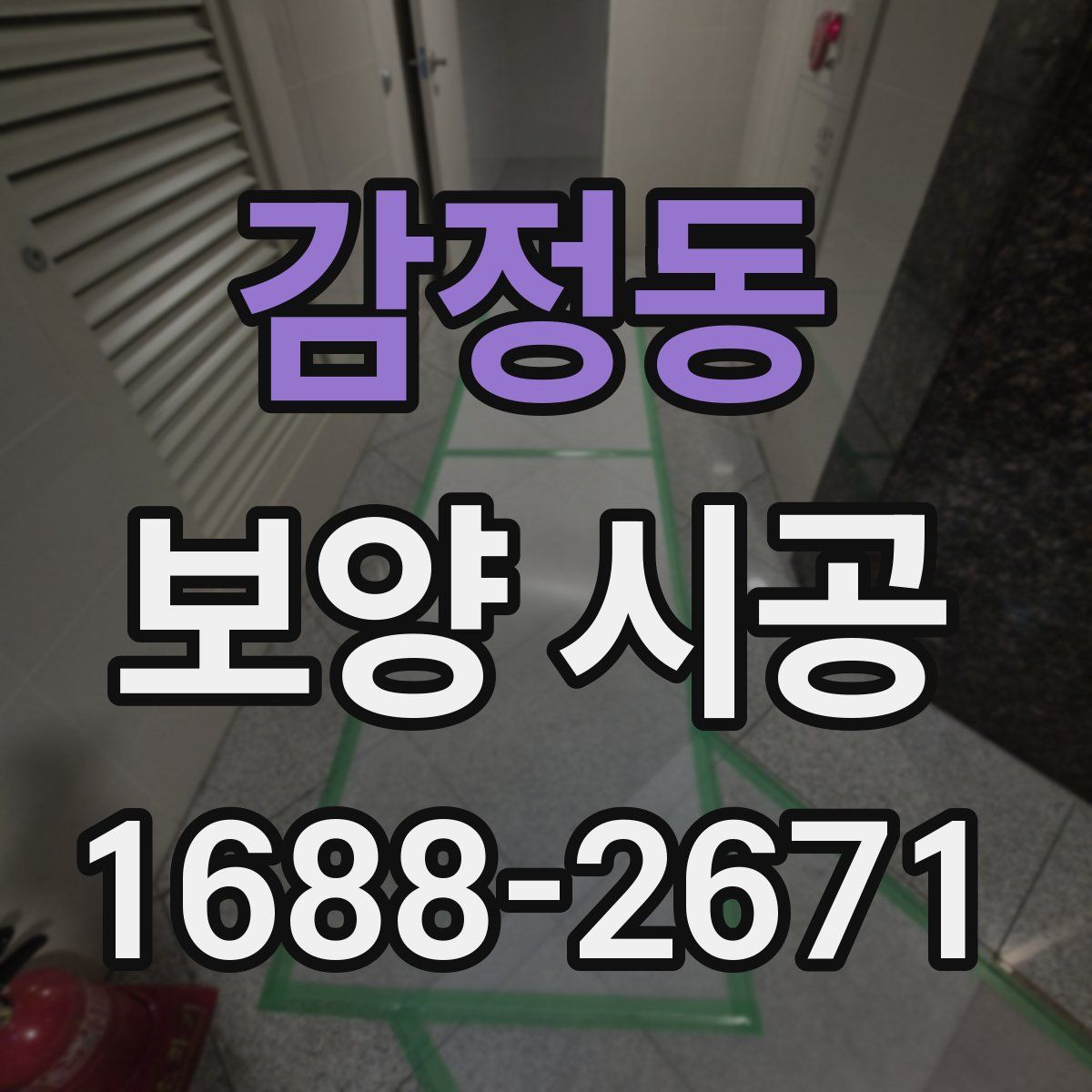감정동 보양 시공