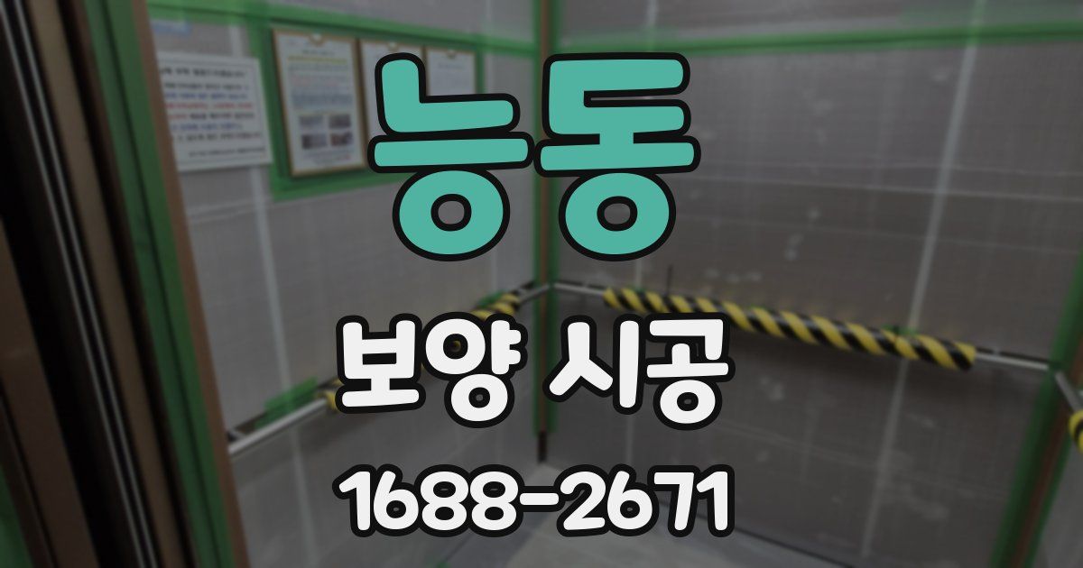 능동 보양 시공
