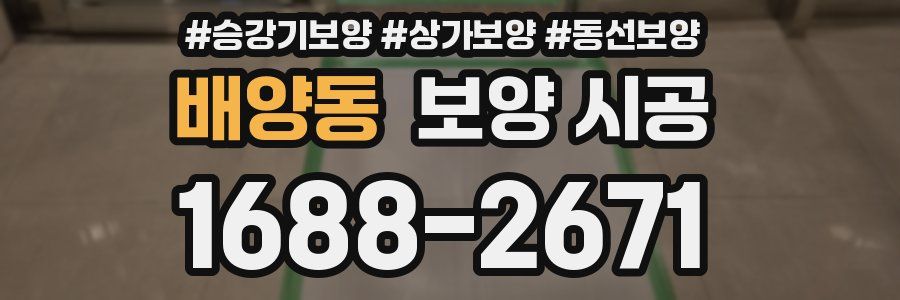 배양동 보양 시공